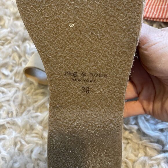 Rag & Bone Calla Wedge Sandals Women Size US 8 EU 38 Beige Espadrille Dune Suede - Picture 6 of 7